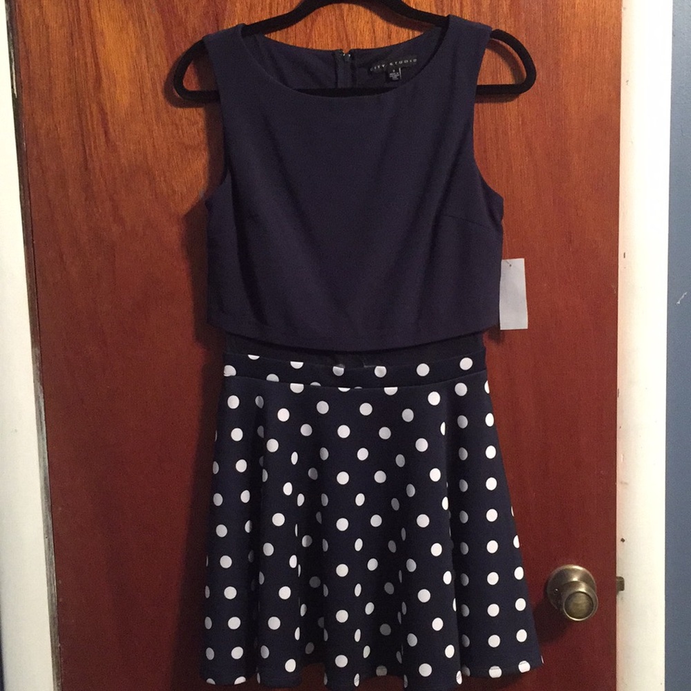 Polka Dot Dress (with sheer middle)